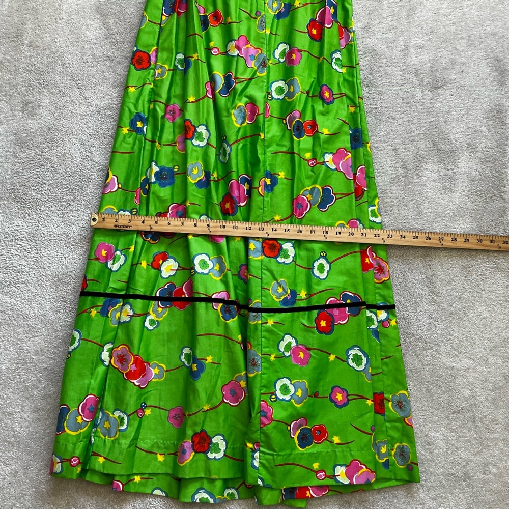 PIKAKE FASHIONS VINTAGE HAWAIIAN MAXI DRESS SIZE LARGE ARTSY ART TO WEAR - Picture 10 of 12